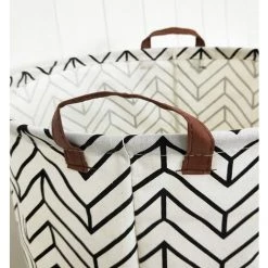 REGALOS 1 Paquet De Paniers De Rangement En Toile De Grande Taille Avec Poignée, Conteneurs De Rangement Pour La Maison Pliables Et Pratiques Pour Jouets D'enfants, Vêtements De Bébé, Panier De Pépinière (19,7 * 15,7 Pouces) -Petit rangement Soldes Magasin 65120649 3