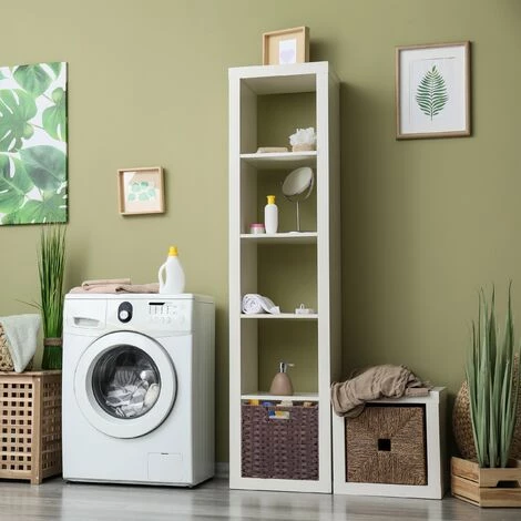 Relaxdays Corbeille De Rangement Plastique Tressé, Panier Poignée étagère Organiseur Vintage, 31x32x30 Cm 5 Relaxdays Corbeille De Rangement Plastique Tressé, Panier Poignée étagère Organiseur Vintage, 31x32x30 Cm – Image 3