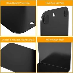 BF Serre-livres, Serre-livres En Métal Noir Pour Livres Lourds, (2pcs, 5.3x7.8x4) 10 BF Serre-livres, Serre-livres En Métal Noir Pour Livres Lourds, (2pcs, 5.3x7.8x4) -Petit rangement Soldes Magasin 65273140 4