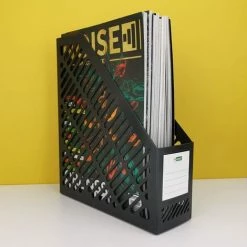 BF 1 Porte-revues - Stockage Vertical Du Papier - Panier à Documents - Livres Et Dossiers (Noir) 9 BF 1 Porte-revues - Stockage Vertical Du Papier - Panier à Documents - Livres Et Dossiers (Noir) -Petit rangement Soldes Magasin 65273368 3