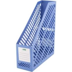 BF 1 Porte-revues - Stockage Vertical Du Papier - Panier à Documents - Livres Et Dossiers (bleu)