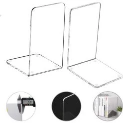 QERSTA Étagère De Rangement Pour Paires De Serre-livres En Plastique Acrylique (plastique Acrylique_1 Paires)