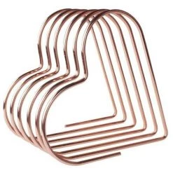 LTS FAFA Serre-livres En Métal Creux En Forme De Coeur Créatif Cadeau D'anniversaire En Métal Or -Petit rangement Soldes Magasin 65413221 2