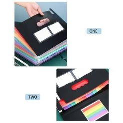 LTS FAFA Dossier Accordéon A4 Effacer L'onglet Index Dossier De Documents étendu Gestionnaire De Fichiers -Petit rangement Soldes Magasin 65413391 3