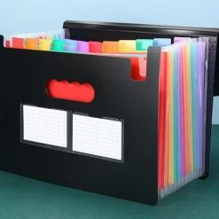 LTS FAFA Dossier Accordéon A4 Effacer L'onglet Index Dossier De Documents étendu Gestionnaire De Fichiers -Petit rangement Soldes Magasin 65413391 4