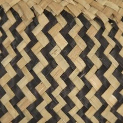 CSPARKV Panier Tressé à Motifs Contrastés Noir Vague 22 -Petit rangement Soldes Magasin 65413812 3