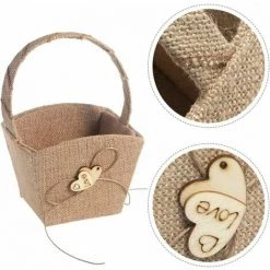 CSPARKV Panier De Fleurs Demoiselle D'honneur Panier De Fleurs De Mariage 8 CSPARKV Panier De Fleurs Demoiselle D'honneur Panier De Fleurs De Mariage -Petit rangement Soldes Magasin 65413915 2