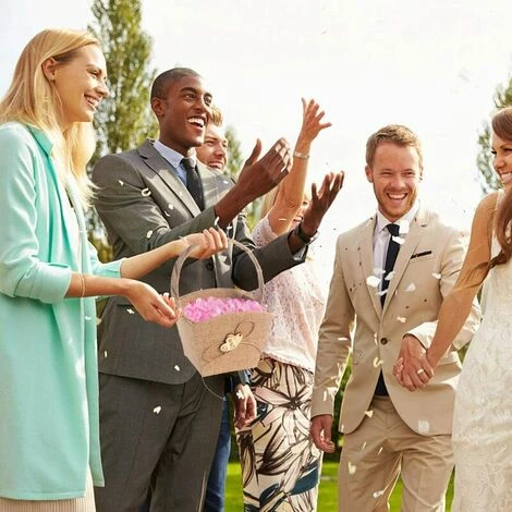 CSPARKV Panier De Fleurs Demoiselle D'honneur Panier De Fleurs De Mariage 7 CSPARKV Panier De Fleurs Demoiselle D'honneur Panier De Fleurs De Mariage – Image 5