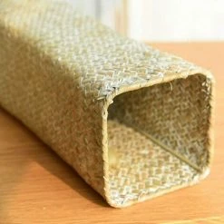 CSPARKV Vase En Rotin - Panier à Fleurs En Bambou - Décoration De Vase - Décoration D'intérieur Grand Vase 30 Cm -Petit rangement Soldes Magasin 65413919 5