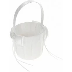 CSPARKV Panier De Demoiselle D'honneur De Mariage Blanc En Satin Ivoire Avec Décoration D'arc Fournitures De Mariage 10 CSPARKV Panier De Demoiselle D'honneur De Mariage Blanc En Satin Ivoire Avec Décoration D'arc Fournitures De Mariage -Petit rangement Soldes Magasin 65413936 4