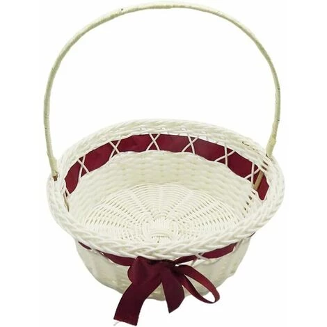 CSPARKV Panier De Demoiselle D'honneur Pour Panier En Osier Floral Rustique Blanchisserie Mariage Mariage Panier Tissé En Jute Avec Poignée Fête De Mariage Panier De Fleurs Panier De Rangement 24x26cm 2pcs à Vendre 3 CSPARKV Panier De Demoiselle D'honneur Pour Panier En Osier Floral Rustique Blanchisserie Mariage Mariage Panier Tissé En Jute Avec Poignée Fête De Mariage Panier De Fleurs Panier De Rangement 24x26cm 2pcs à Vendre