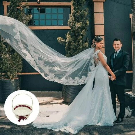 CSPARKV Panier De Demoiselle D'honneur Pour Panier En Osier Floral Rustique Blanchisserie Mariage Mariage Panier Tissé En Jute Avec Poignée Fête De Mariage Panier De Fleurs Panier De Rangement 24x26cm 2pcs à Vendre 4 CSPARKV Panier De Demoiselle D'honneur Pour Panier En Osier Floral Rustique Blanchisserie Mariage Mariage Panier Tissé En Jute Avec Poignée Fête De Mariage Panier De Fleurs Panier De Rangement 24x26cm 2pcs à Vendre – Image 2