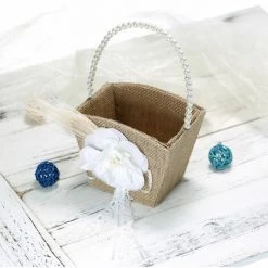 CSPARKV Paniers à Fleurs, Paniers à Fleurs En Dentelle Vintage, Décorations De Fête 2 à Vendre -Petit rangement Soldes Magasin 65414042 2