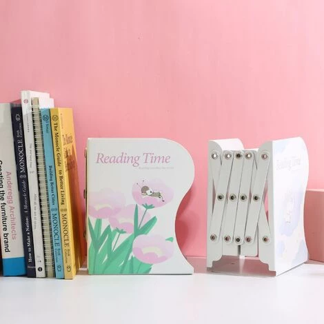 ENLENK Support De Livre Rétractable, Abeille De Lotus De Dessin Animé, Porte-livre Pour Bureau D'enfant, Table Simple Pliante Et Stockant Des Livres Et Support De Livre étirable 5 ENLENK Support De Livre Rétractable, Abeille De Lotus De Dessin Animé, Porte-livre Pour Bureau D'enfant, Table Simple Pliante Et Stockant Des Livres Et Support De Livre étirable – Image 3