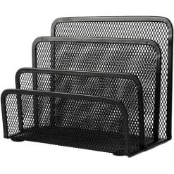 OSQI Bricolage Métal Maille Lettre Plateau Porte-fichiers Maille Métallique Porte-revues Table Trieur Porte-documents étagère 3 Couches Organisateur De Stockage