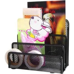 OSQI Bricolage Métal Maille Lettre Plateau Porte-fichiers Maille Métallique Porte-revues Table Trieur Porte-documents étagère 3 Couches Organisateur De Stockage -Petit rangement Soldes Magasin 65504314 5