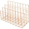 OSQI Trieur De Courrier à 3 Fentes En Fil Métallique, Porte-revues, Fichier, Journaux, Documents, étagère De Rangement De Bureau (or Rose) 2 OSQI Trieur De Courrier à 3 Fentes En Fil Métallique, Porte-revues, Fichier, Journaux, Documents, étagère De Rangement De Bureau (or Rose) -Petit rangement Soldes Magasin 65504328 1