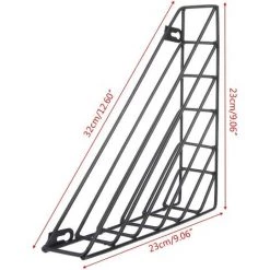 OSQI Porte-journaux Mural De Forme Géométrique Nordique - Porte-revues - Porte-revues En Métal - Pour Salle De Bain, Bureau Et Entrée - Fer (doré) -Petit rangement Soldes Magasin 65504334 3