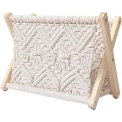 OSQI Porte-revues, Panier De Rangement En Bois Pour Porte-revues, Petits Paniers De Porte-journaux Et Porte-revues Pour Magazines, Livres, Journaux