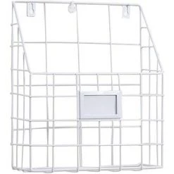 OSQI 1 Porte-revues En Métal/porte-revues En Métal Pour Bureau Et Entrée (blanc)
