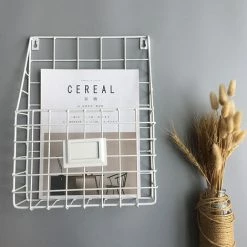 OSQI 1 Porte-revues En Métal/porte-revues En Métal Pour Bureau Et Entrée (blanc) -Petit rangement Soldes Magasin 65505232 4