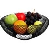 OSQI Corbeille à Fruits En Métal Noir - 24cm - Corbeille à Fruits Décorative Pour Fruits, Légumes Et Pain - Pour Cuisine, Maison, Centres De Table Et Comptoirs -Petit rangement Soldes Magasin 65506155 1