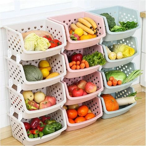 EINEMGELD Panier Passoire Panier De Vidange Panier Empilable Panier Creux Fruit Végétières Cuisine Convenience Accueil Cuisine Organisateur Et Stockage Conteneur Passoires Et Passe-Bouillons ( Color : Pink ) 4 EINEMGELD Panier Passoire Panier De Vidange Panier Empilable Panier Creux Fruit Végétières Cuisine Convenience Accueil Cuisine Organisateur Et Stockage Conteneur Passoires Et Passe-Bouillons ( Color : Pink ) – Image 2