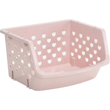 EINEMGELD Panier Passoire Panier De Vidange Panier Empilable Panier Creux Fruit Végétières Cuisine Convenience Accueil Cuisine Organisateur Et Stockage Conteneur Passoires Et Passe-Bouillons ( Color : Pink ) 7 EINEMGELD Panier Passoire Panier De Vidange Panier Empilable Panier Creux Fruit Végétières Cuisine Convenience Accueil Cuisine Organisateur Et Stockage Conteneur Passoires Et Passe-Bouillons ( Color : Pink ) – Image 5