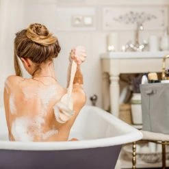 Relaxdays Boîte Pour Rangement En Tissu, Pliable, Organiseur, HLP : 33x33x33 Cm, Caisse à Poignées, Salle De Bain, Gris -Petit rangement Soldes Magasin 65643453 4