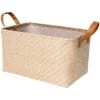 BENOBBY KIDS Paniers De Rangement En Jute, Boîte De Rangement En Lin Tissé Naturel Avec Poignée Pour Jouets, Vêtements, Chambre (Beige, Small) -Petit rangement Soldes Magasin 65682854 1