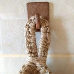 BENOBBY KIDS Paniers De Fruits Et Légumes Suspendus Au Mur, Corbeille De Fruits Ou De Légumes Tissée à La Main En Forme De Goutte D'eau De Jute, Panier De Rangement Suspendu De Cuisine (S) 14x21.5x10cm -Petit rangement Soldes Magasin 65682935 4