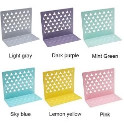 LTS FAFA 1 Pièce Métal Creux étagère Bibliothèque Serre-livres Fournitures Scolaires De Bureau -Petit rangement Soldes Magasin 65747355 3