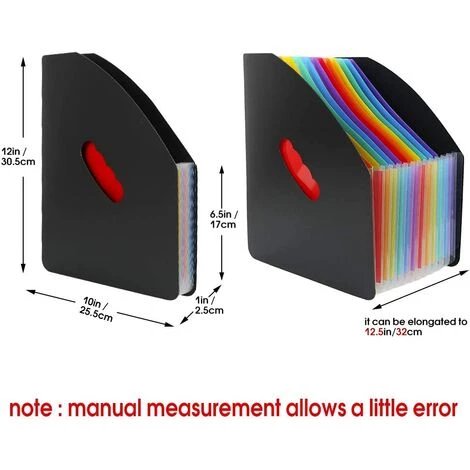 FR-LIFE Trieur 13 Compartiments A4 Porte Revue Portrait Extensible Rangement Papier Organisateur Pour Bureau—BR-Vie(Noir) 4 FR-LIFE Trieur 13 Compartiments A4 Porte Revue Portrait Extensible Rangement Papier Organisateur Pour Bureau—BR-Vie(Noir) – Image 2