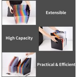 FR-LIFE Trieur 13 Compartiments A4 Porte Revue Portrait Extensible Rangement Papier Organisateur Pour Bureau—BR-Vie(Noir) 10 FR-LIFE Trieur 13 Compartiments A4 Porte Revue Portrait Extensible Rangement Papier Organisateur Pour Bureau—BR-Vie(Noir) -Petit rangement Soldes Magasin 65775677 4