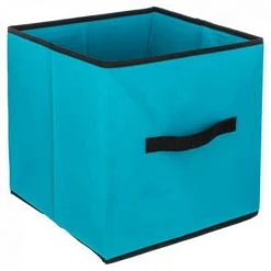 EASY Boite Rangement 31x31 Turquoise Eg, Bleu