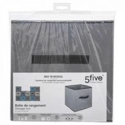 EASY Boite Rangement 31x31 Gris Eg, Gris 7 EASY Boite Rangement 31x31 Gris Eg, Gris -Petit rangement Soldes Magasin 65776849 3