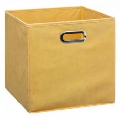 EASY Boite Rangement 31x31 Jaune, Gris