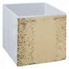 EASY Boite Rangement 31x31 Sequin Blanc, Blanc