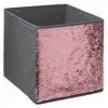 EASY Boite Rangement 31x31 Sequin Gris, Gris -Petit rangement Soldes Magasin 65778285 1