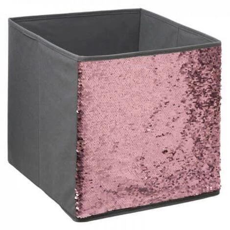 EASY Boite Rangement 31x31 Sequin Gris, Gris 3 EASY Boite Rangement 31x31 Sequin Gris, Gris