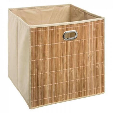 EASY Panier Rangement 31x31 Bambou Nat, Marron 3 EASY Panier Rangement 31x31 Bambou Nat, Marron