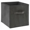 EASY Boite Rangement 31x31 Velours Gf, Gris Foncé -Petit rangement Soldes Magasin 65779090 1
