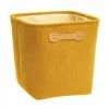 EASY Boite Rangement 31x31 En Velours Cotele Ja, Jaune -Petit rangement Soldes Magasin 65780163 1