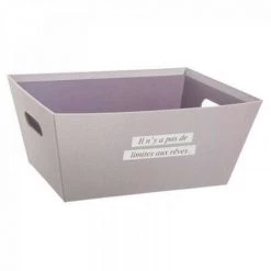 EASY Boite Panier X 3 Rose, Rose -Petit rangement Soldes Magasin 65780760 3