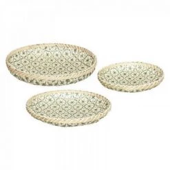 EASY Panier Coupe Folk Bleu X3, Bleu