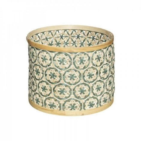 EASY Panier Ronde Folk Bleu X3, Bleu 5 EASY Panier Ronde Folk Bleu X3, Bleu – Image 3