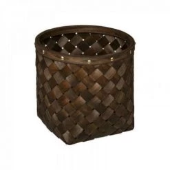 EASY Panier Bois Fonce Ronde X5, Marron 7 EASY Panier Bois Fonce Ronde X5, Marron -Petit rangement Soldes Magasin 65781645 3
