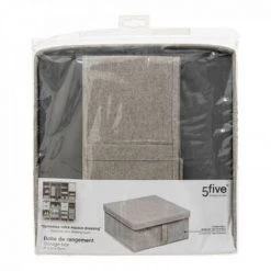 EASY Boite Rangement 31x15 Couvercl Orga, Beige -Petit rangement Soldes Magasin 65782034 3