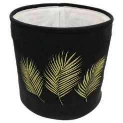 LC Panier, Noir, 27x26x27, Polycoton Imprimé, Orbella -Petit rangement Soldes Magasin 65785491 3