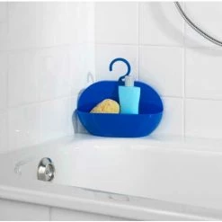 WENKO Serviteur De Douche à Suspendre Candy, Panier De Douche à Suspendre, Plastique, 26x23x9 Cm, Blanc - Blanc -Petit rangement Soldes Magasin 6579445 4